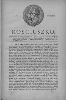 Kościuszko. T 1. 1893. Sierpień