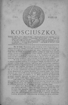 Kościuszko. T 1. 1893. Wrzesień
