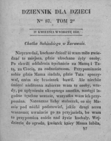 Dziennik dla Dzieci. 1830. T. 2. Nr 87