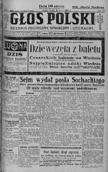 Głos Polski : dziennik polityczny, społeczny i literacki 16 maj 1928 nr 135