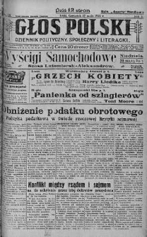 Głos Polski : dziennik polityczny, społeczny i literacki 17 maj 1928 nr 136