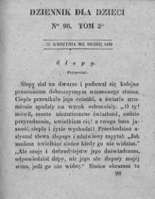 Dziennik dla Dzieci. 1830. T. 2. Nr 96