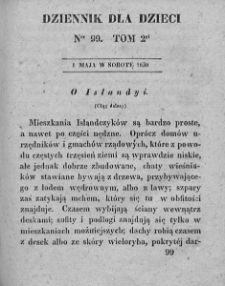 Dziennik dla Dzieci. 1830. T. 2. Nr 99