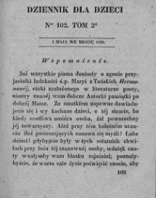 Dziennik dla Dzieci. 1830. T. 2. Nr 102