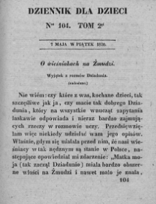 Dziennik dla Dzieci. 1830. T. 2. Nr 104