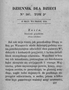 Dziennik dla Dzieci. 1830. T. 2. Nr 107