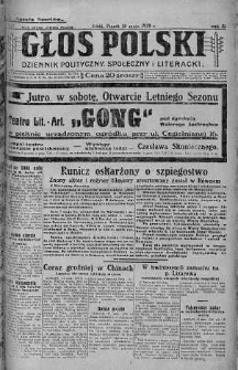 Głos Polski : dziennik polityczny, społeczny i literacki 18 maj 1928 nr 137
