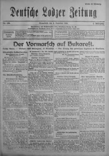 Deutsche Lodzer Zeitung 2 grudzień 1916 nr 334