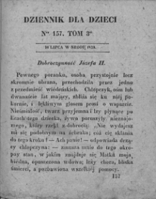 Dziennik dla Dzieci. 1830. T. 3. Nr 157