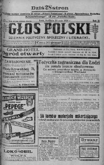 Głos Polski : dziennik polityczny, społeczny i literacki 20 maj 1928 nr 139