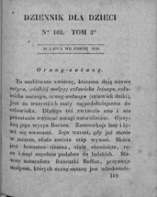 Dziennik dla Dzieci. 1830. T. 3. Nr 169