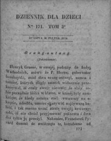 Dziennik dla Dzieci. 1830. T. 3. Nr 171