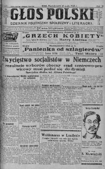 Głos Polski : dziennik polityczny, społeczny i literacki 21 maj 1928 nr 140