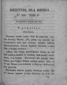 Dziennik dla Dzieci. 1830. T. 3. Nr 189