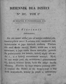 Dziennik dla Dzieci. 1830. T. 3. Nr 197