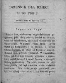 Dziennik dla Dzieci. 1830. T. 3. Nr 212