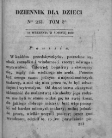 Dziennik dla Dzieci. 1830. T. 3. Nr 213