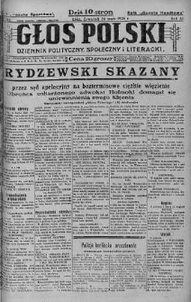 Głos Polski : dziennik polityczny, społeczny i literacki 24 maj 1928 nr 143