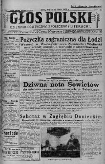 Głos Polski : dziennik polityczny, społeczny i literacki 25 maj 1928 nr 144