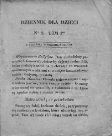 Dziennik dla Dzieci. 1830. T. 1. Nr 2