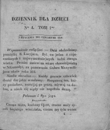 Dziennik dla Dzieci. 1830. T. 1. Nr 4