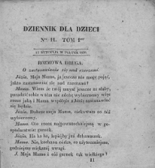 Dziennik dla Dzieci. 1830. T. 1. Nr 11