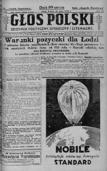 Głos Polski : dziennik polityczny, społeczny i literacki 26 maj 1928 nr 145