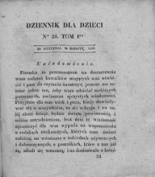 Dziennik dla Dzieci. 1830. T. 1. Nr 24