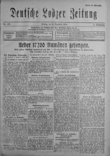 Deutsche Lodzer Zeitung 8 grudzień 1916 nr 340