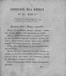 Dziennik dla Dzieci. 1830. T. 1. Nr 25