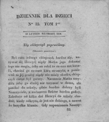Dziennik dla Dzieci. 1830. T. 1. Nr 32
