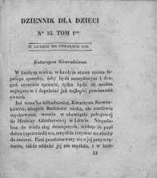 Dziennik dla Dzieci. 1830. T. 1. Nr 33