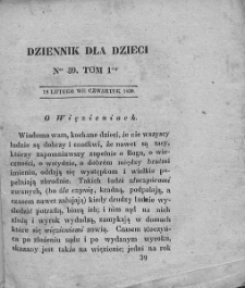 Dziennik dla Dzieci. 1830. T. 1. Nr 39