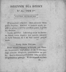 Dziennik dla Dzieci. 1830. T. 1. Nr 44