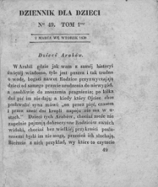 Dziennik dla Dzieci. 1830. T. 1. Nr 49