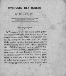 Dziennik dla Dzieci. 1830. T. 1. Nr 50