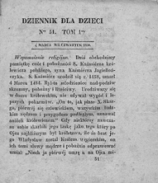 Dziennik dla Dzieci. 1830. T. 1. Nr 51