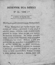 Dziennik dla Dzieci. 1830. T. 1. Nr 52