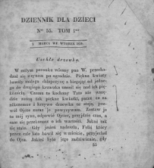 Dziennik dla Dzieci. 1830. T. 1. Nr 55