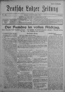 Deutsche Lodzer Zeitung 10 grudzień 1916 nr 342