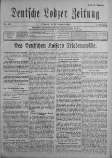Deutsche Lodzer Zeitung 13 grudzień 1916 nr 345