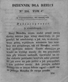 Dziennik dla Dzieci. 1830. T. 4. Nr 234