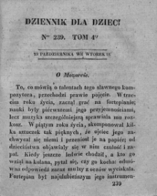 Dziennik dla Dzieci. 1830. T. 4. Nr 239