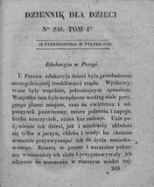 Dziennik dla Dzieci. 1830. T. 4. Nr 248
