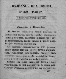 Dziennik dla Dzieci. 1830. T. 4. Nr 250