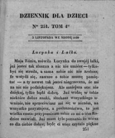 Dziennik dla Dzieci. 1830. T. 4. Nr 251