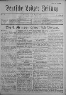 Deutsche Lodzer Zeitung 14 grudzień 1916 nr 346