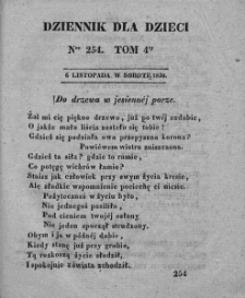 Dziennik dla Dzieci. 1830. T. 4. Nr 254