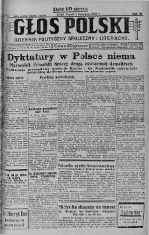 Głos Polski : dziennik polityczny, społeczny i literacki 1 czerwiec 1928 nr 150