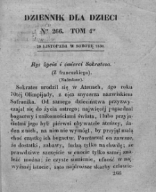 Dziennik dla Dzieci. 1830. T. 4. Nr 266
